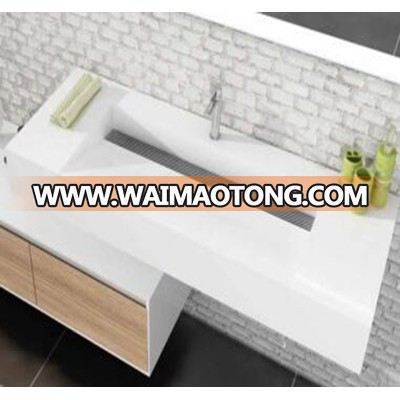 GM-2065  wall-hung bathroom sink  resin solid surface artificial stone basin