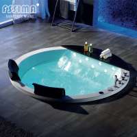 embedded / freestanding waterfall massage bathtub ABS Acrylic whirlpool spa hot tub