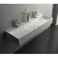 CK2022 high quality 100% pure acrylic toilet wall hung solid surface artificial stone vanity basin