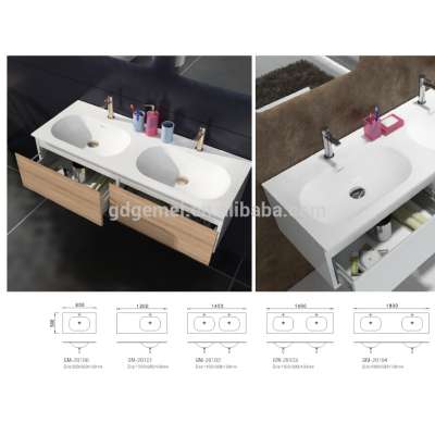 Luxury Wall-hung Wash Basin double sink wash basin GM-20102