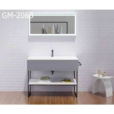 GM-2068  natural stone bathroom sink solid surface artificial stone  wall-hung wash basin