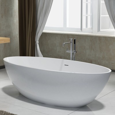 Italian designed solid surface artificial stone bathtub