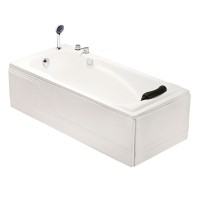 Cheap 2 sided skirt bathtub soaking bath tub with left or right apron